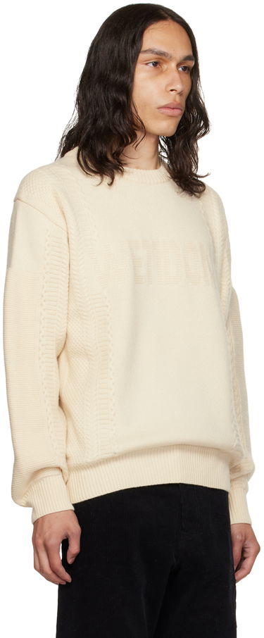 Пуловер We11done We11done Square Patch Knit Sweater Бежово | WD-KT3-23-643-U-IV, 1