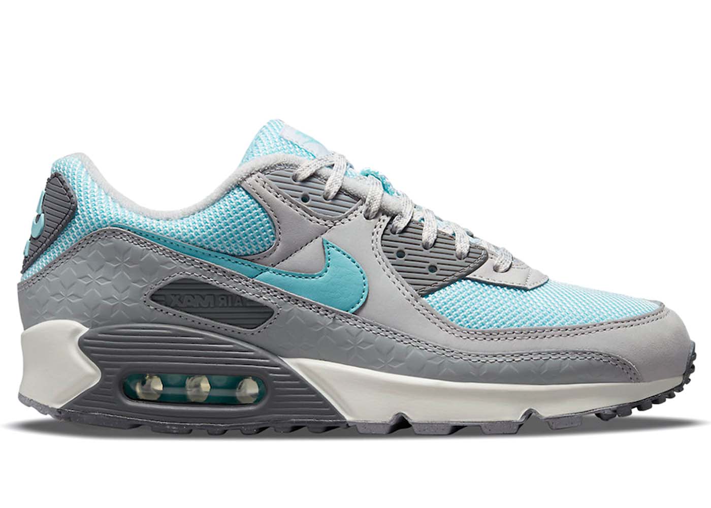 Кецове и обувки Nike Air Max 90 Snowflake Grey Ice Blue Сиво | DJ5414-001, 0