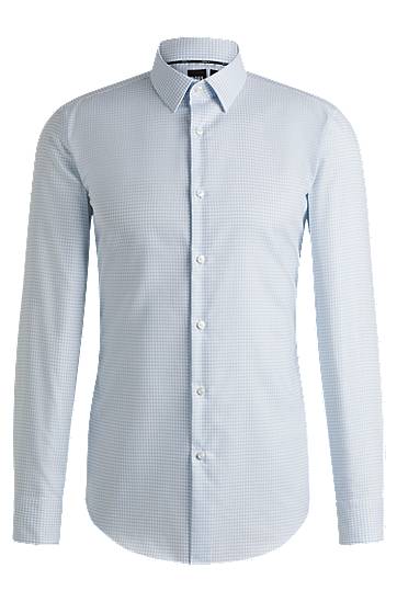 Риза BOSS Slim Fit Anti-Bacterial Oxford Shirt Синьо | 50533421, 0