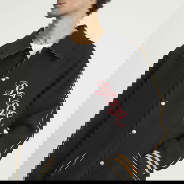 Яке Bode Monogram Snap Reversible Jacket Черно | MRF25JA013, 5