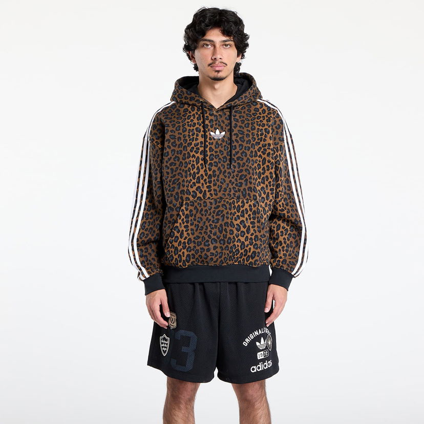 Суитчър adidas Originals Graphic Lo Hoodie Кафяво | JV7560