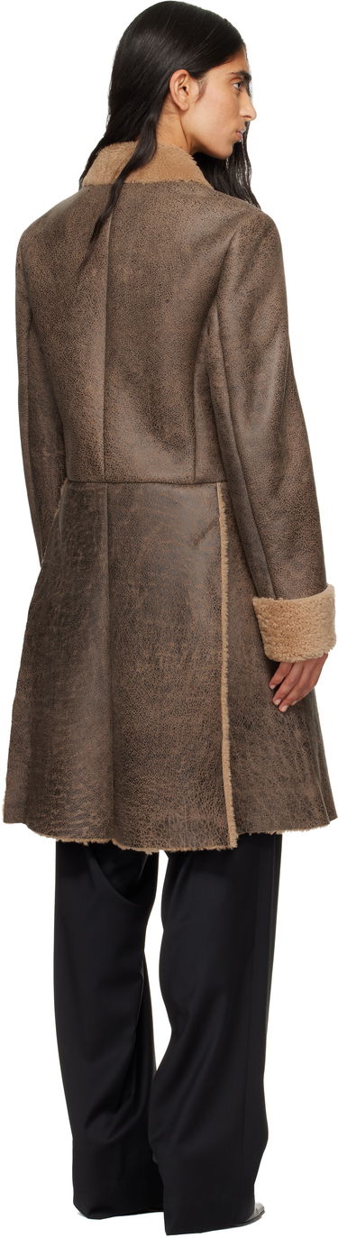 Палта Vivienne Westwood Waisted Double-breasted Shearling Coat Кафяво | 1D01000H-L00CR-, 2