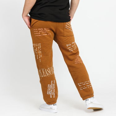 Спортни панталони Pleasures Remote Sweatpants Кафяво | P21W026, 4