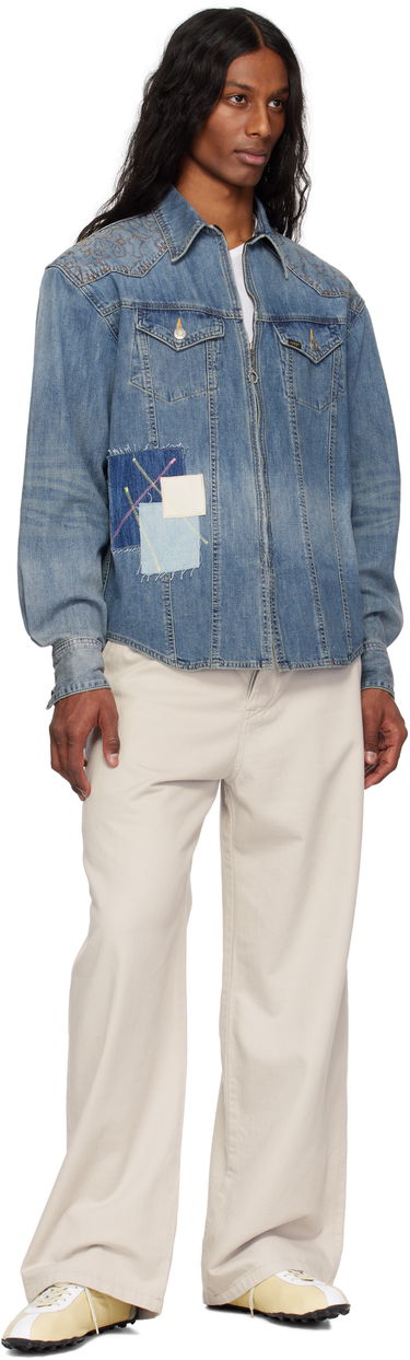 Яке Andersson Bell Andersson Bell Embroidered Patchwork Denim Jacket Синьо | atb1273m, 3