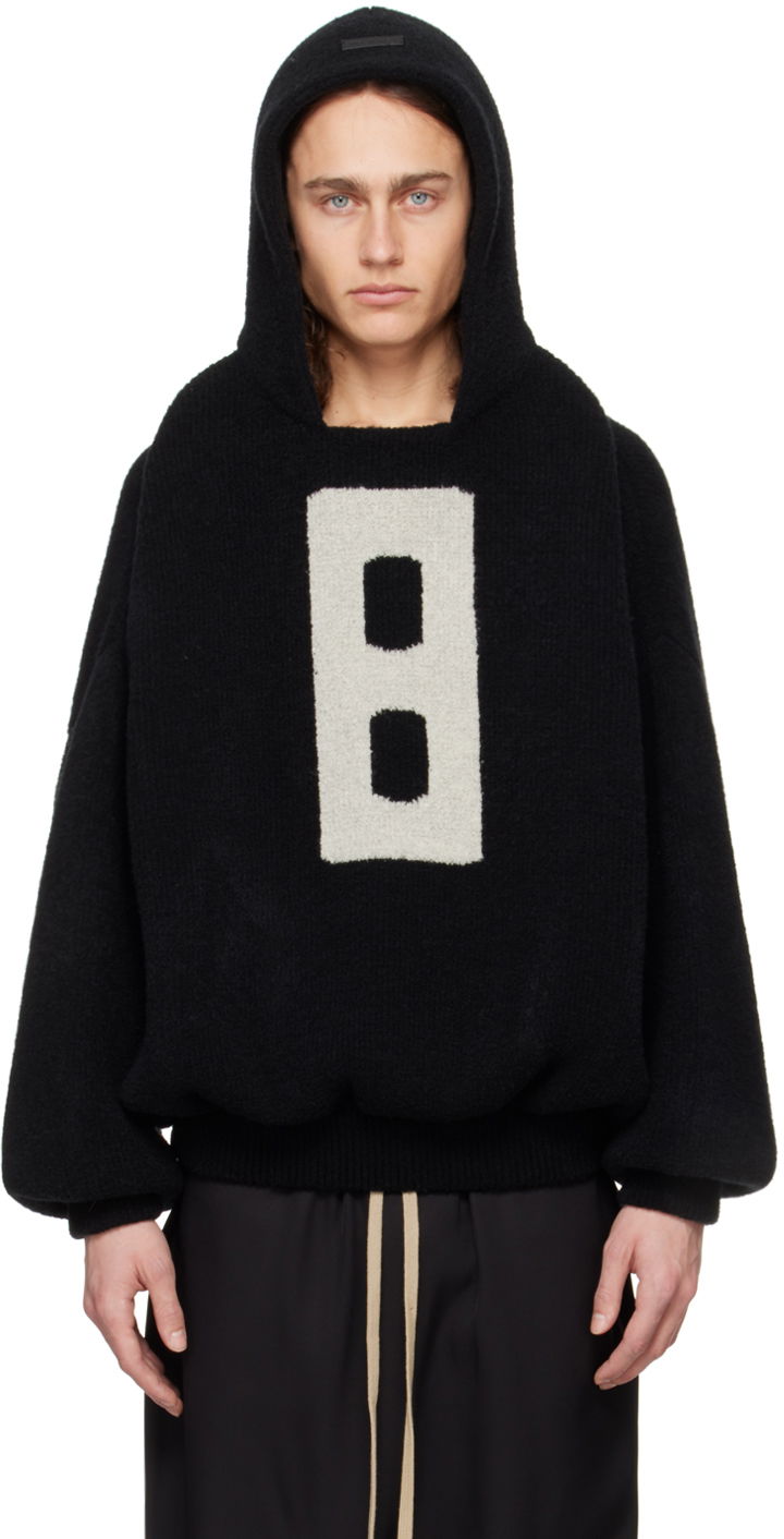 Суитчър Fear of God Black Jacquard Hoodie Черно | FG820-2277WOL