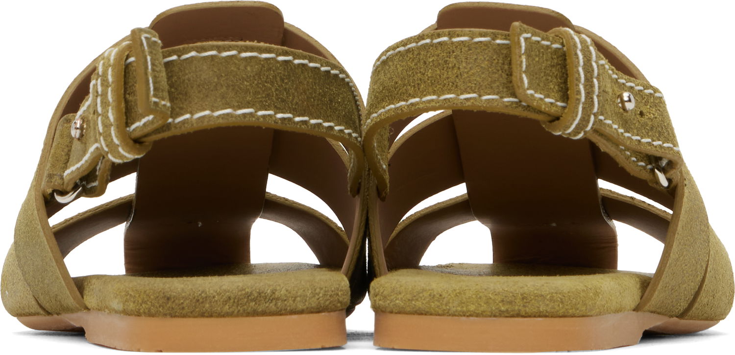 Облекло JW Anderson JW Anderson Suede Fisherman Sandals Зелено | SN0084-LA0359, 1