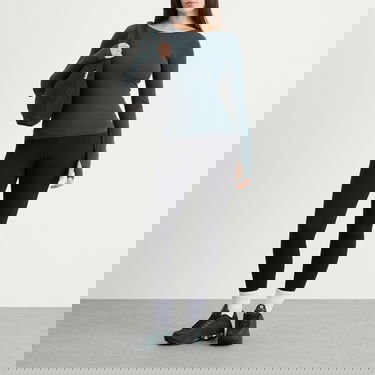 Тениска Nike Zenvy Long Sleeve Crew Neck T-Shirt with Thumb Holes Зелено | HV3539-390, 4