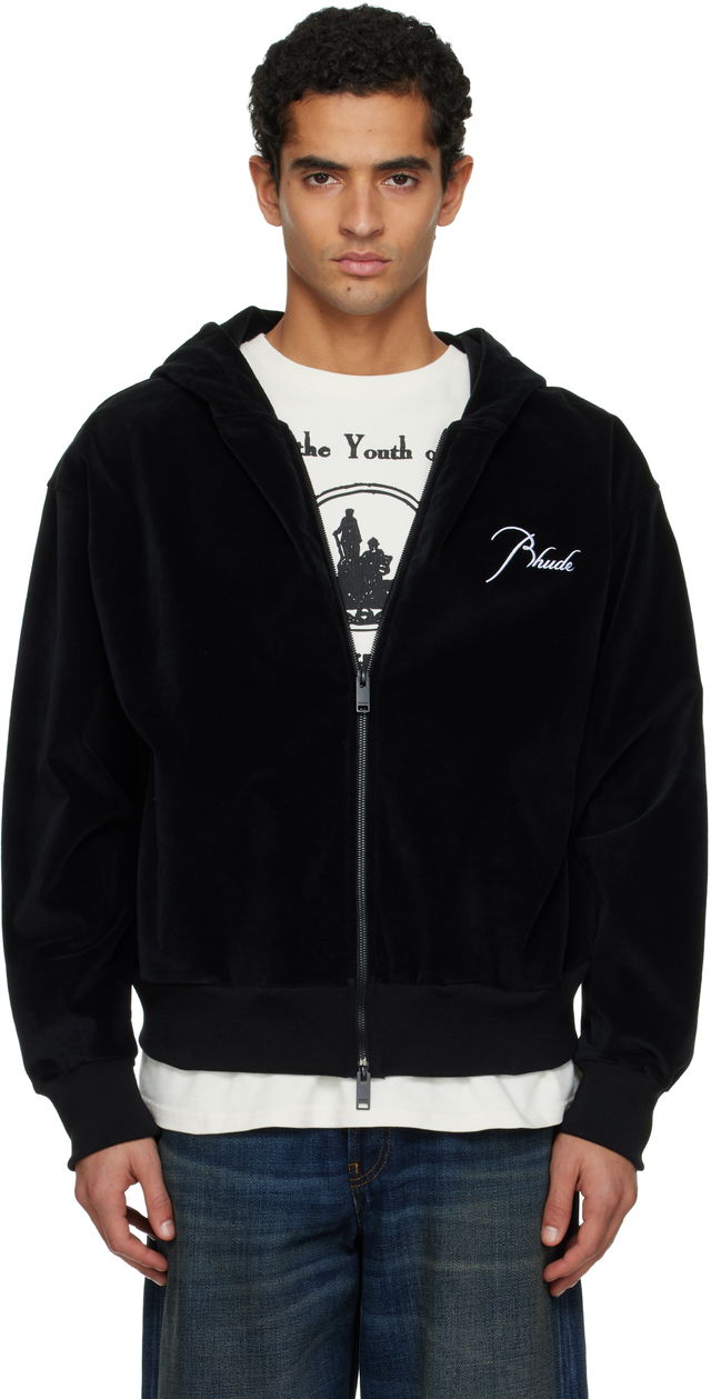 Velour Classique Zip-Up Hoodie