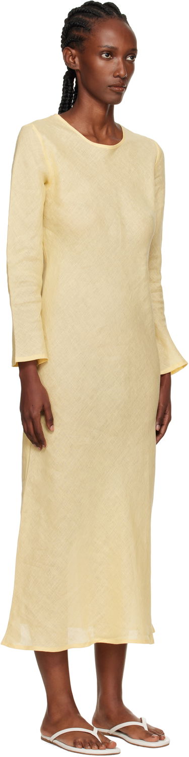 Pокля Baserange Baserange Dydine Long Sleeve Maxi Dress Жълто | DRDYL-FL-AU25, 1