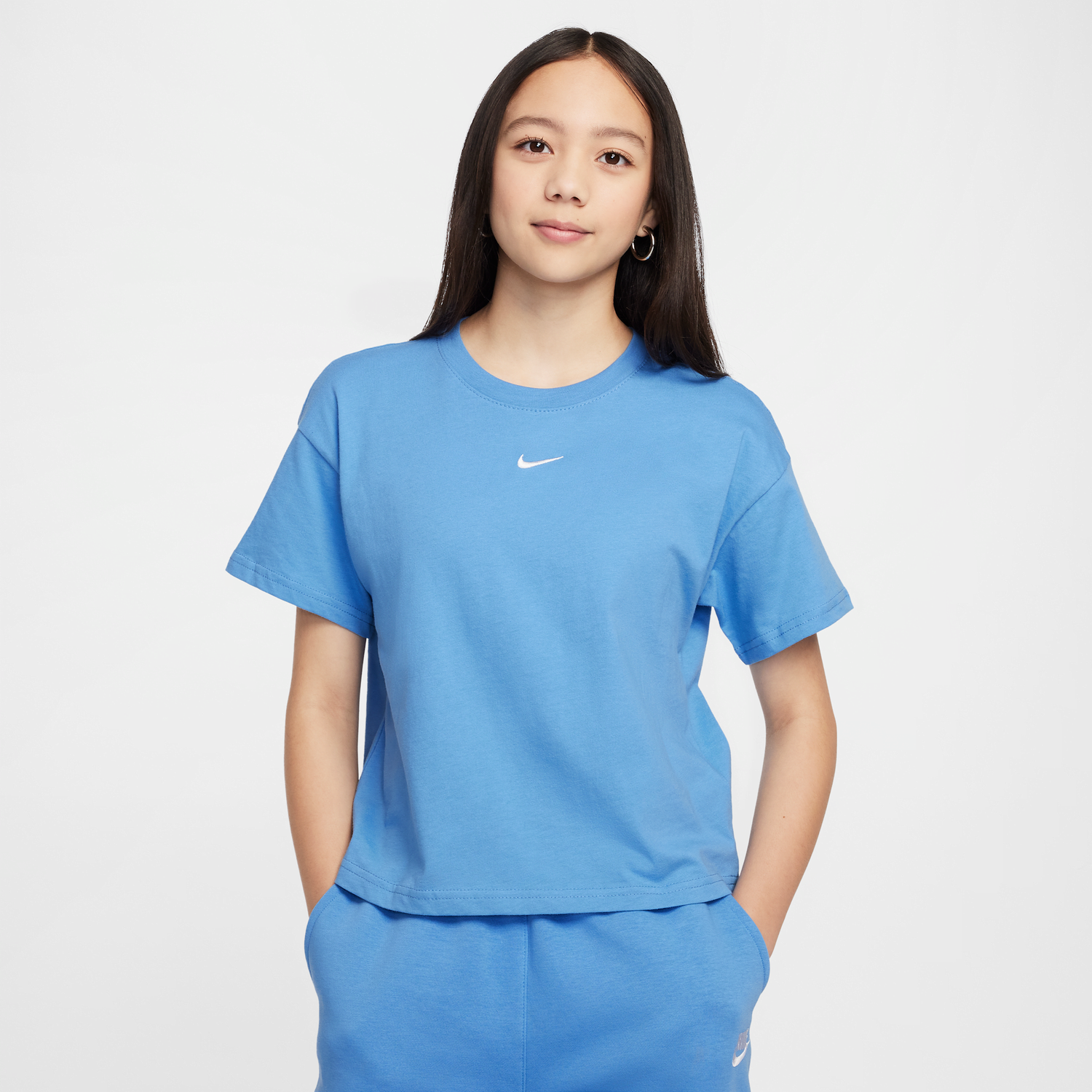 Тениска Nike Nike Sportswear Essential T-Shirt Синьо | FZ5559-415, 0