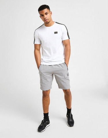 Тениска Emporio Armani Emporio Armani Tape Badge T-Shirt Бяло | AF132447M001151U0002, 1