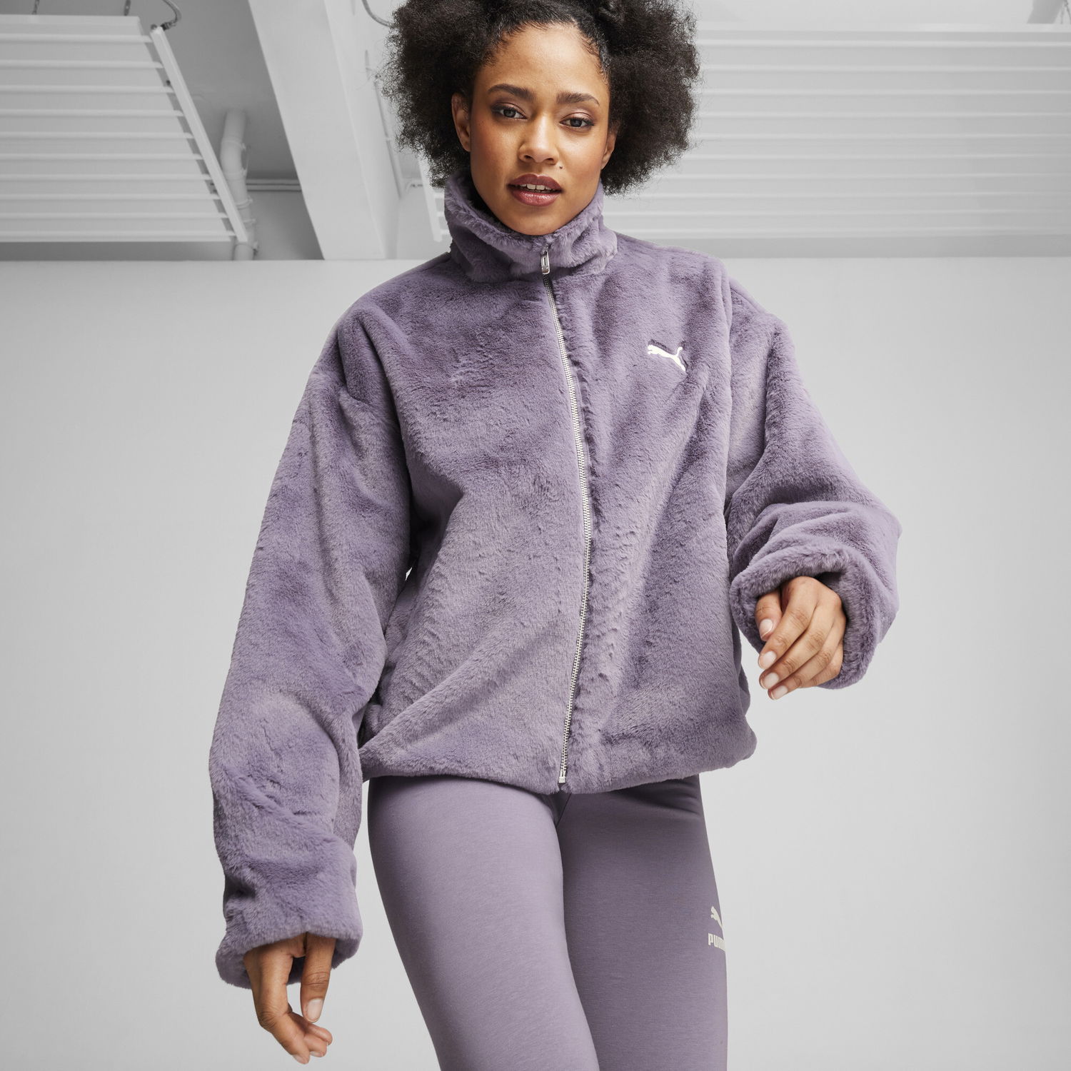 Суитчър Puma Women's Soft Fleece Jacket Лилаво | 626517_30, 0