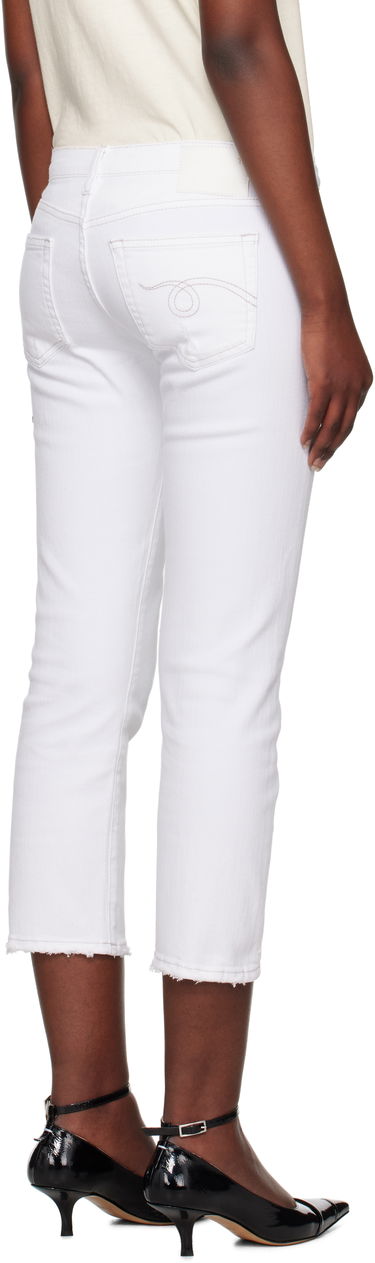 Дънки R13 R13 Boy Straight Cropped Jeans Бяло | R13W0091-895A, 2