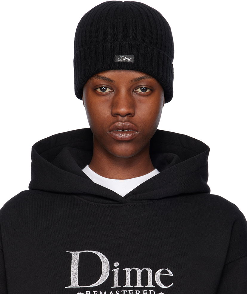 Шапка Dime Classic Fold Beanie Черно | DIMEHO2349BLK