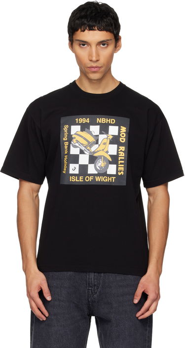 Тениска Neighborhood Mod Rallies Isle of Wight Graphic T-shirt Черно | 252PCNH-ST10, 0