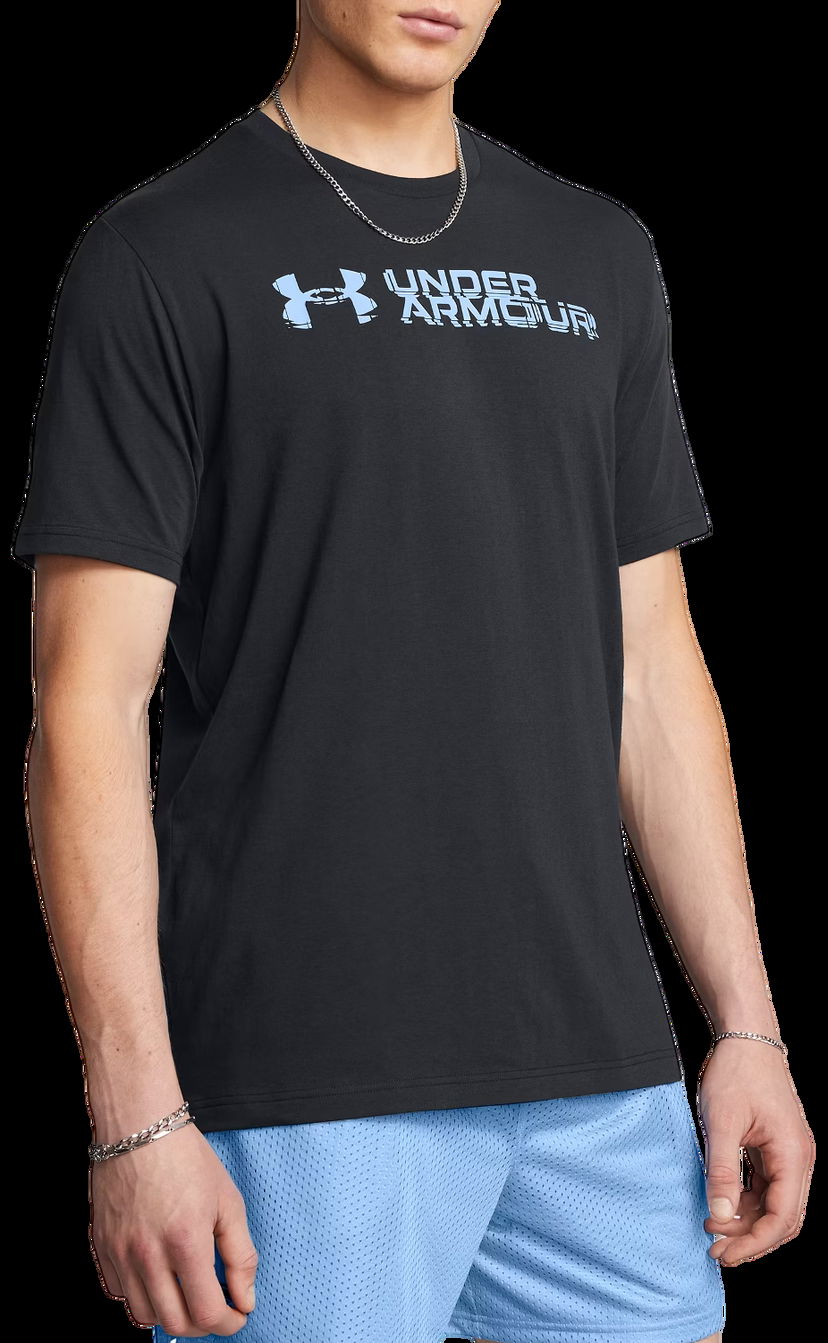 Тениска Under Armour Sliced Wordmark 60/40 Черно | 1386807-001