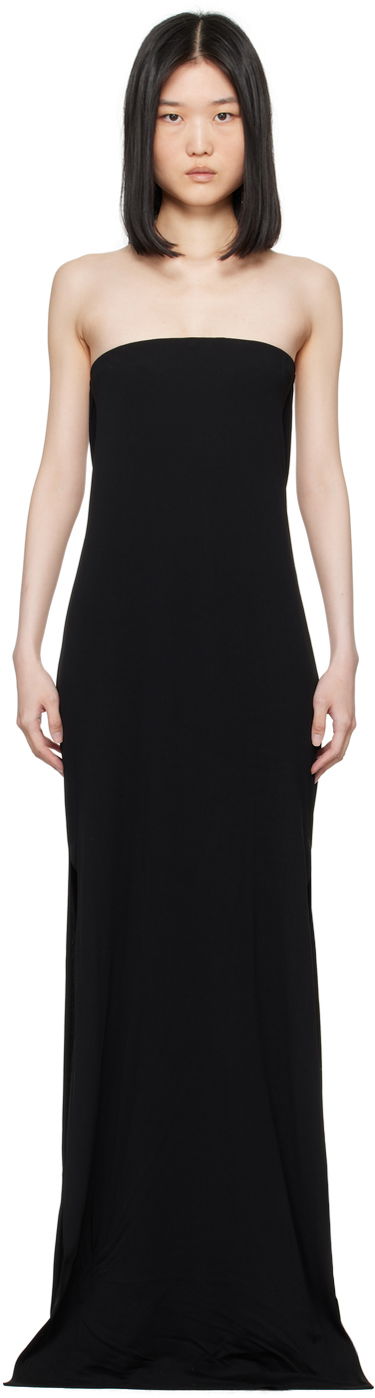 Pокля Ann Demeulemeester Strapless Maxi Dress Черно | 2401-W-JDR30-FA433-099, 0