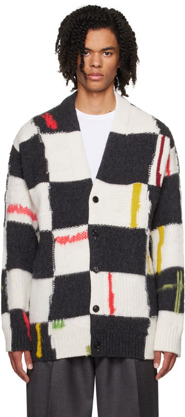 Пуловер ZEGNA ZEGNA x The Elder Statesman Check Cardigan Многоцветен | TCW35A6-CRG, 0