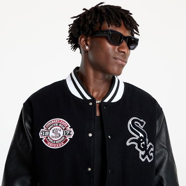 Яке New Era Chicago White Sox MLB Patch Varsity Jacket UNISEX Black/ Black Черно | 60564878, 2