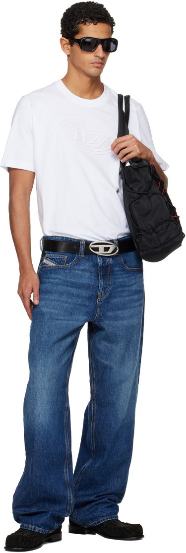 Тениска Diesel T-Adjust-Bigoval T-shirt Бяло | A17402-0NJBM-100, 4