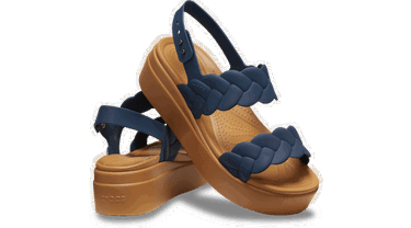Кецове и обувки Crocs Brooklyn Woven Low Sandals Синьо | 209977-410, 1