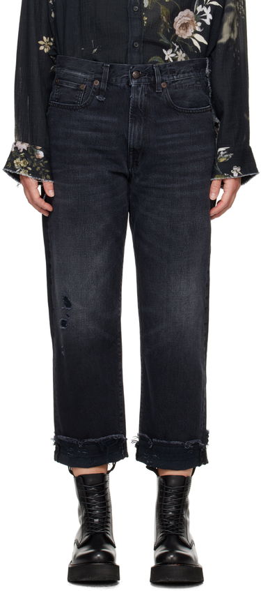 Дънки R13 R13 Mid-Rise Straight Boyfriend Jeans Черно | R13W5083-394A, 0