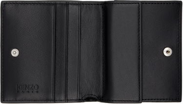 Портфейл KENZO Kenzo Paris 'Kenzo Varsity' Leather Mini Wallet Черно | FF55PM603L46, 4