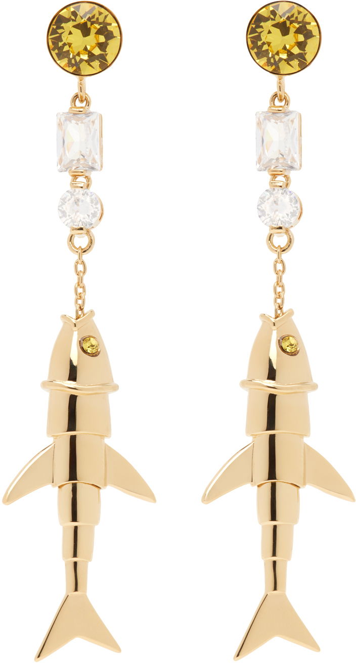 Обеци Marni Charm Earrings Бежово | ORMV0461A0 P6527