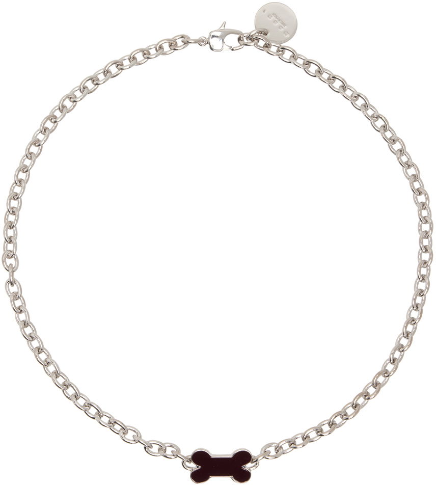 Колие Marni Cable Chain Necklace Сиво | COZB0111A0 P6528, 0