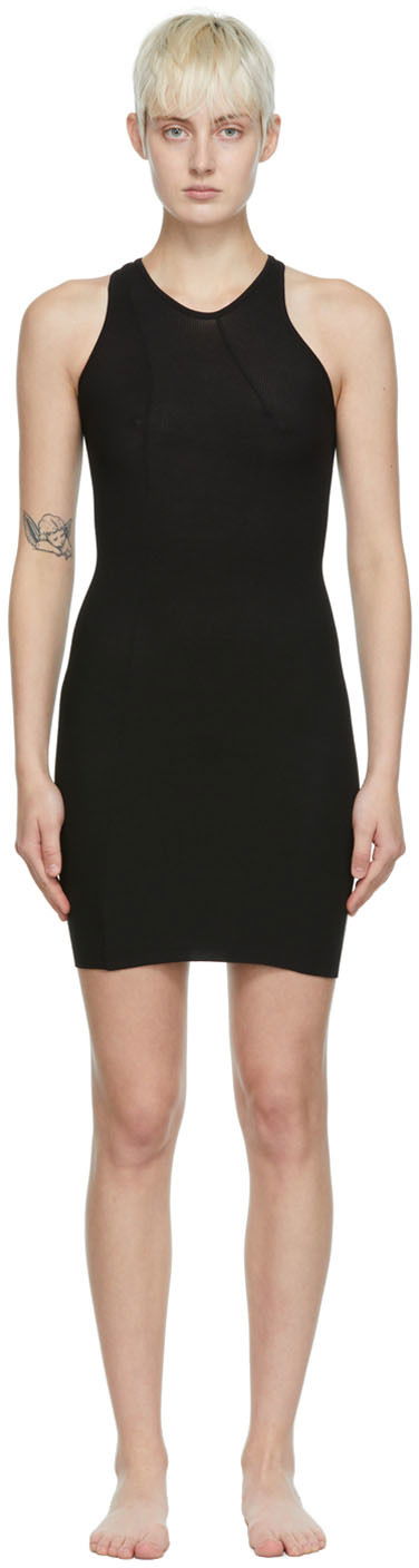 Pокля SKIMS Lounge One Shoulder Cutout Dress Черно | Ap-drs-1556