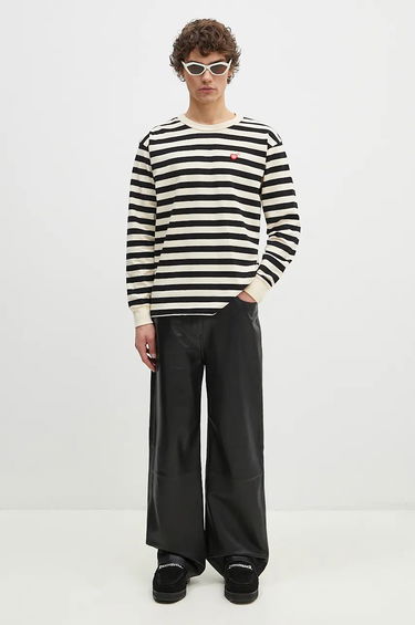 Тениска Human Made Striped Long Sleeve T-Shirt Бяло | HM28CS039, 4