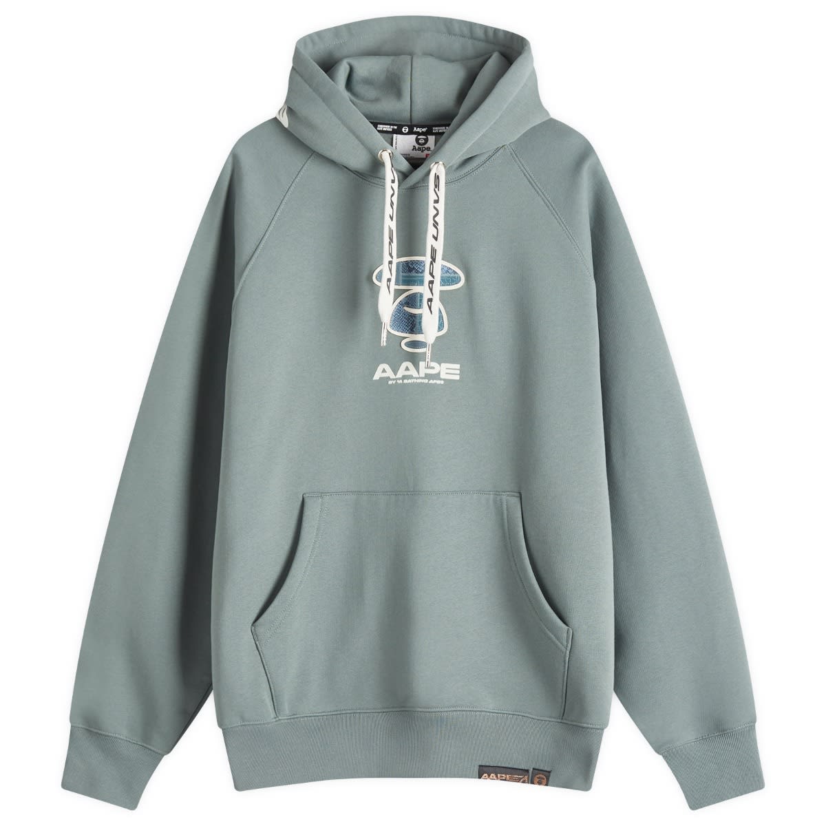 Суитчър AAPE by A Bathing Ape AAPE Croc Chest Badge Hoody Зелено | AAPSWMB357XXNGRN, 0