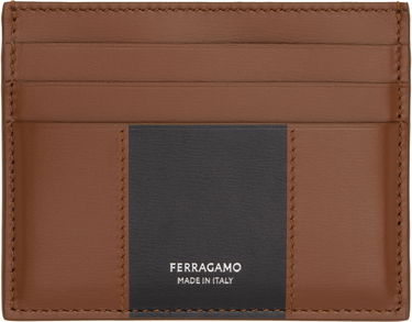 Портфейл FERRAGAMO Card Holder Bicolor Кафяво | 775990, 0