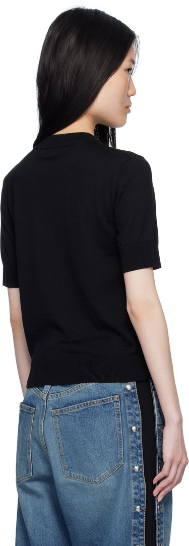 Тениска Balmain 'Couture' Knit T-shirt Черно | EF1KA115KH87, 2