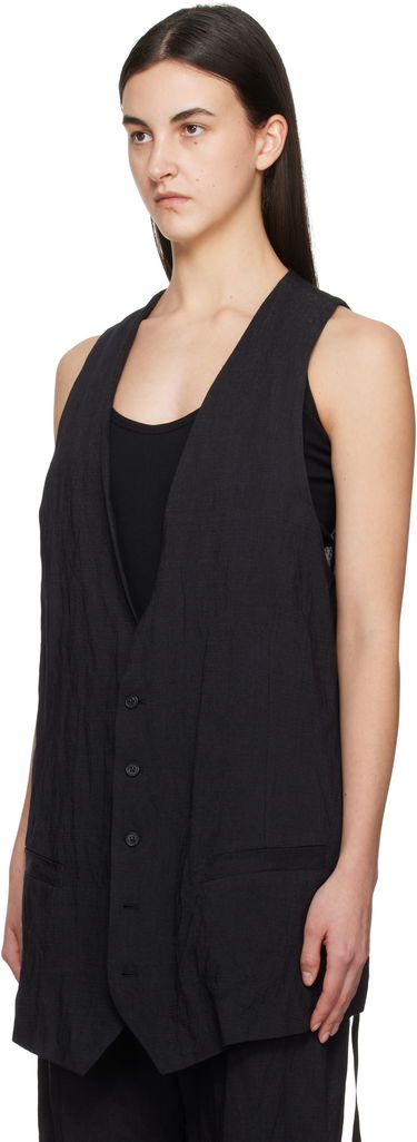 Жилетка Maison Margiela MM6 Maison Margiela Crinkled Tailoring Vest Черно | S52FB0093 M35253, 3