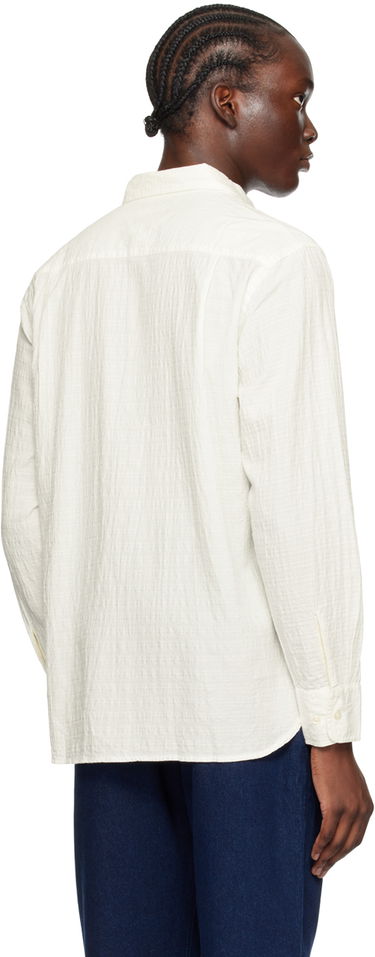 Риза Universal Works Universal Works Square Pocket Shirt Бяло | P3040, 2