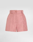Dolce & Gabbana Quilted Jacquard Shorts with DG Logo