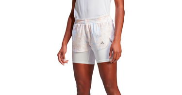 Къси панталони adidas Originals Run Fast 2in1 Shorts Бяло | hs8614, 1