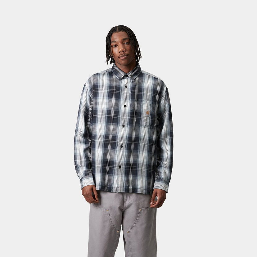 Риза Carhartt WIP Carhartt WIP Blanton Long Sleeve Plaid Shirt Синьо | I034379_8