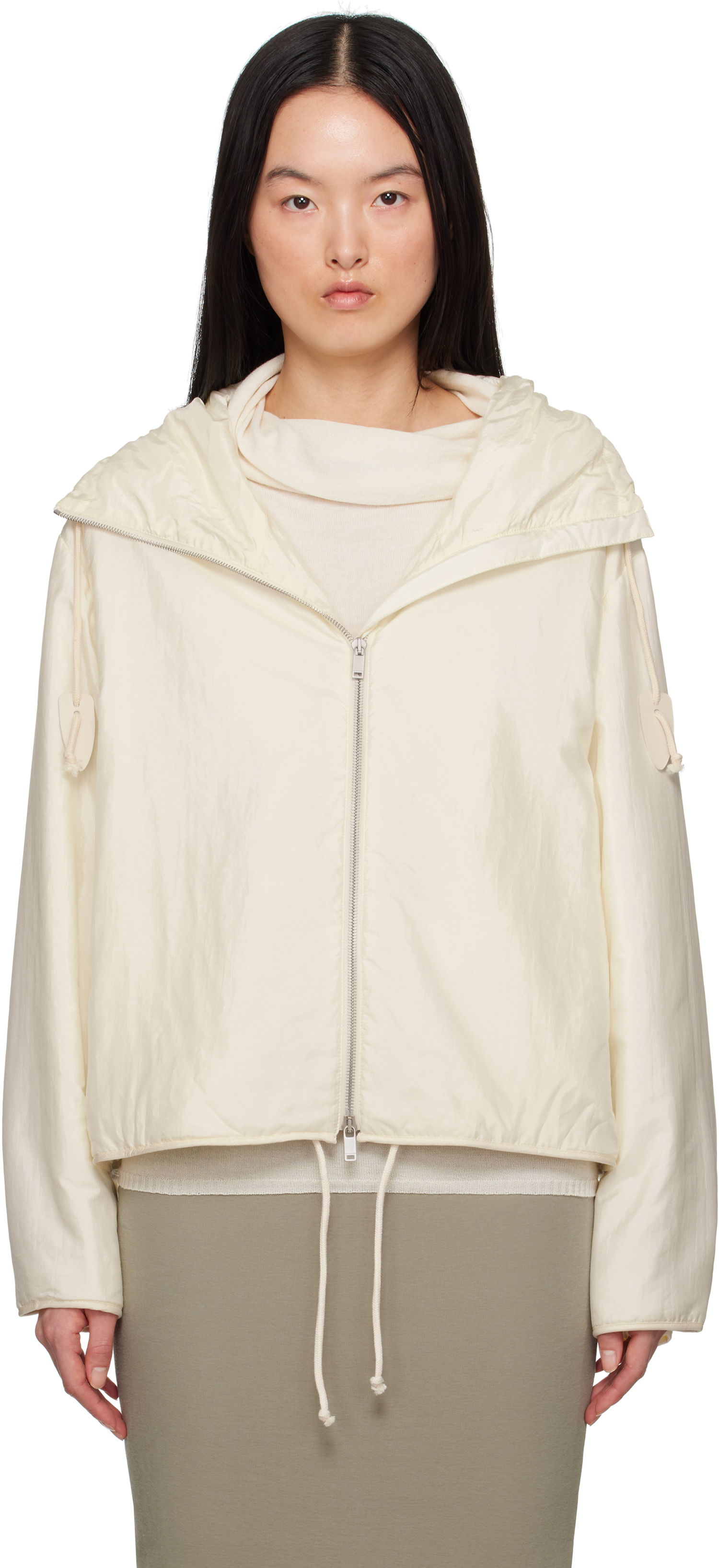 Ветровка Jil Sander Jil Sander Padded Hooded Jacket Бяло | J40SW0006_J70003, 0