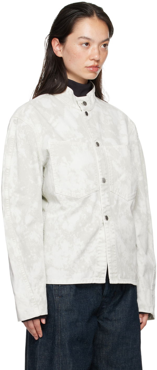 Яке LEMAIRE Lemaire Curved Sleeves Denim Jacket Бяло | JA1044 LD1012, 1