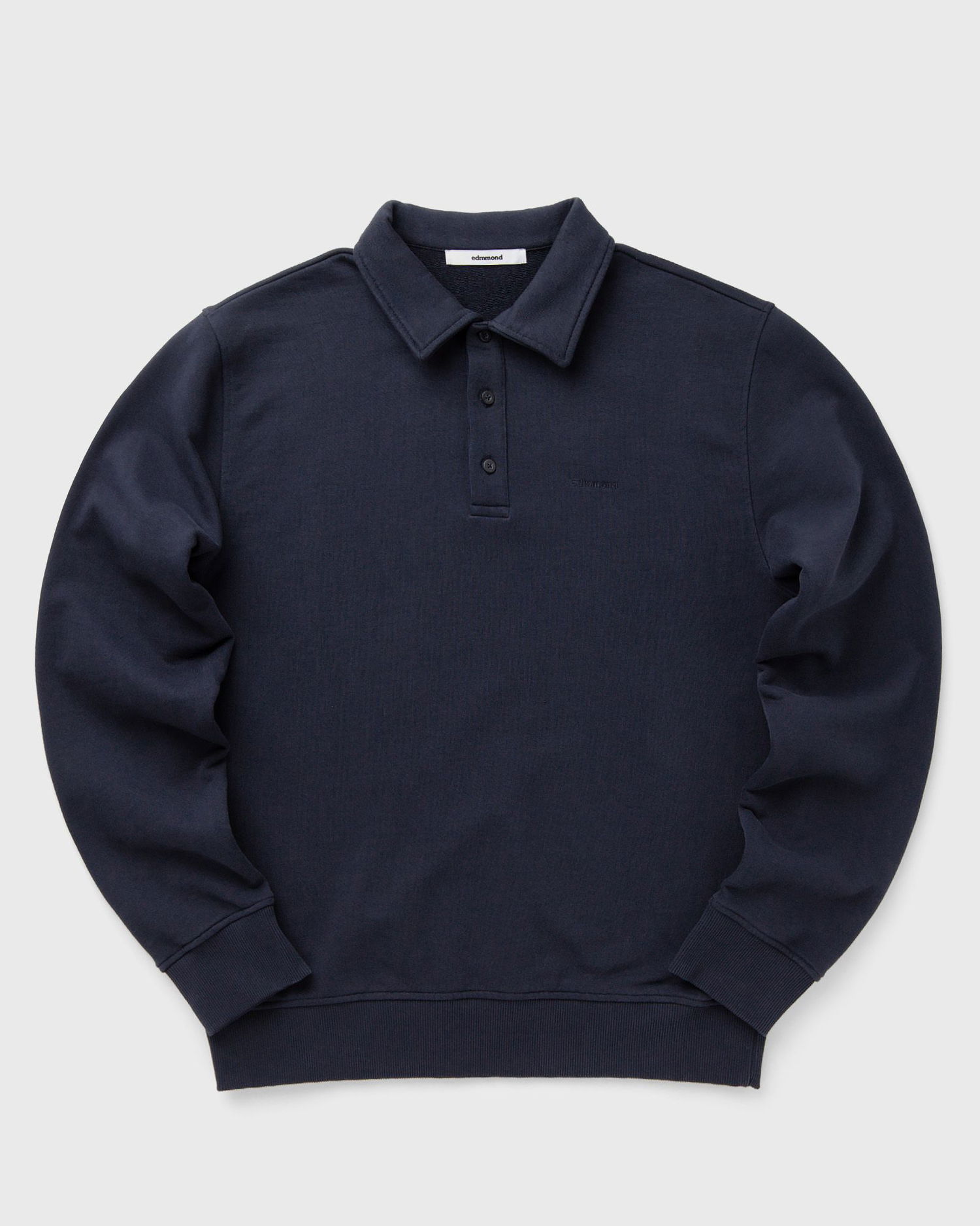 Суитчър Edmmond Studios MINI LOGO Long Sleeve Polo Sweat Тъмно синьо | 325-40-05590, 1