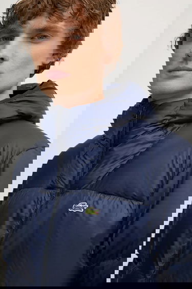 Пухо яке Lacoste Hooded Winter Puffer Jacket with Embossed Back Design Тъмно синьо | BH2905, 5