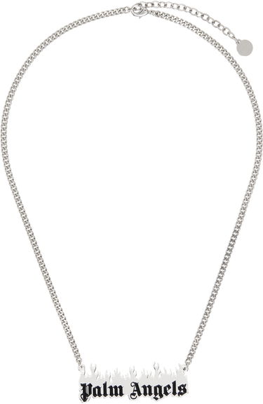 Колие Palm Angels Palm Angels Burning Logo Necklace Металик | PMOB053S25MAT0017210, 0