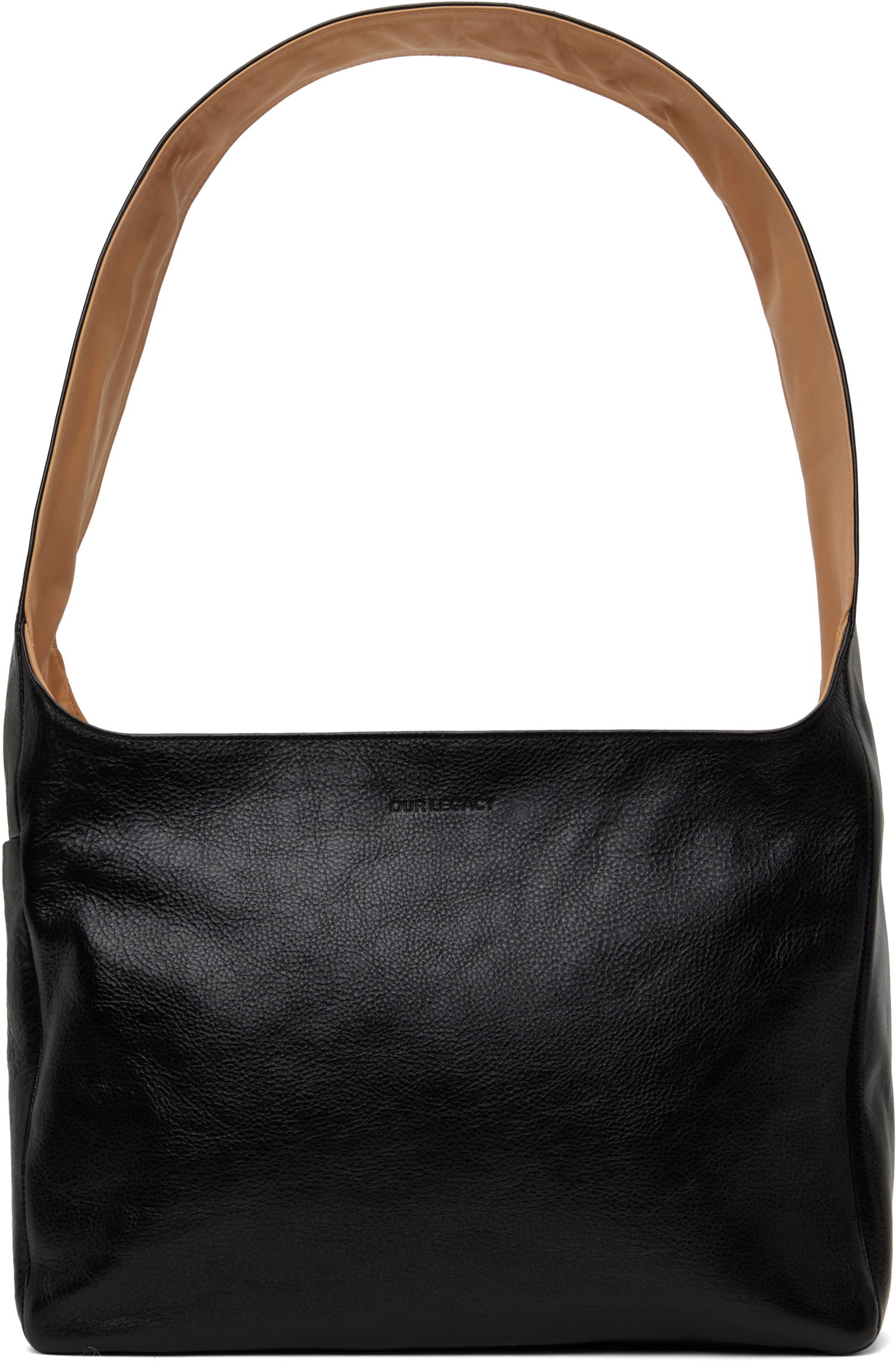 Голяма пазарска чанта OUR LEGACY Our Legacy Grande Brick Shoulder Bag Черно | A2258GBB, 0