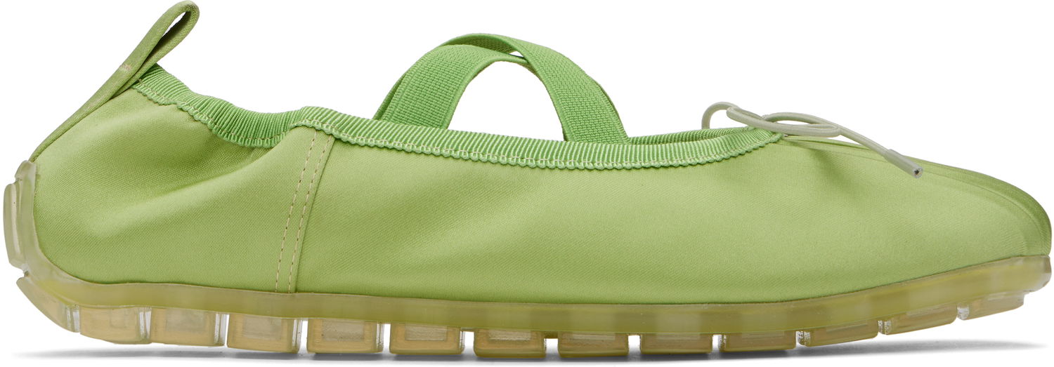 Облекло Simone Rocha Simone Rocha Grip Ballerina Flats Зелено | BPT1 0802, 0