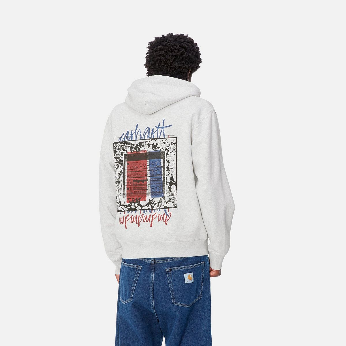 Суитчър Carhartt WIP Hooded Sweatshirt Stereo Сиво | I033624_9, 1