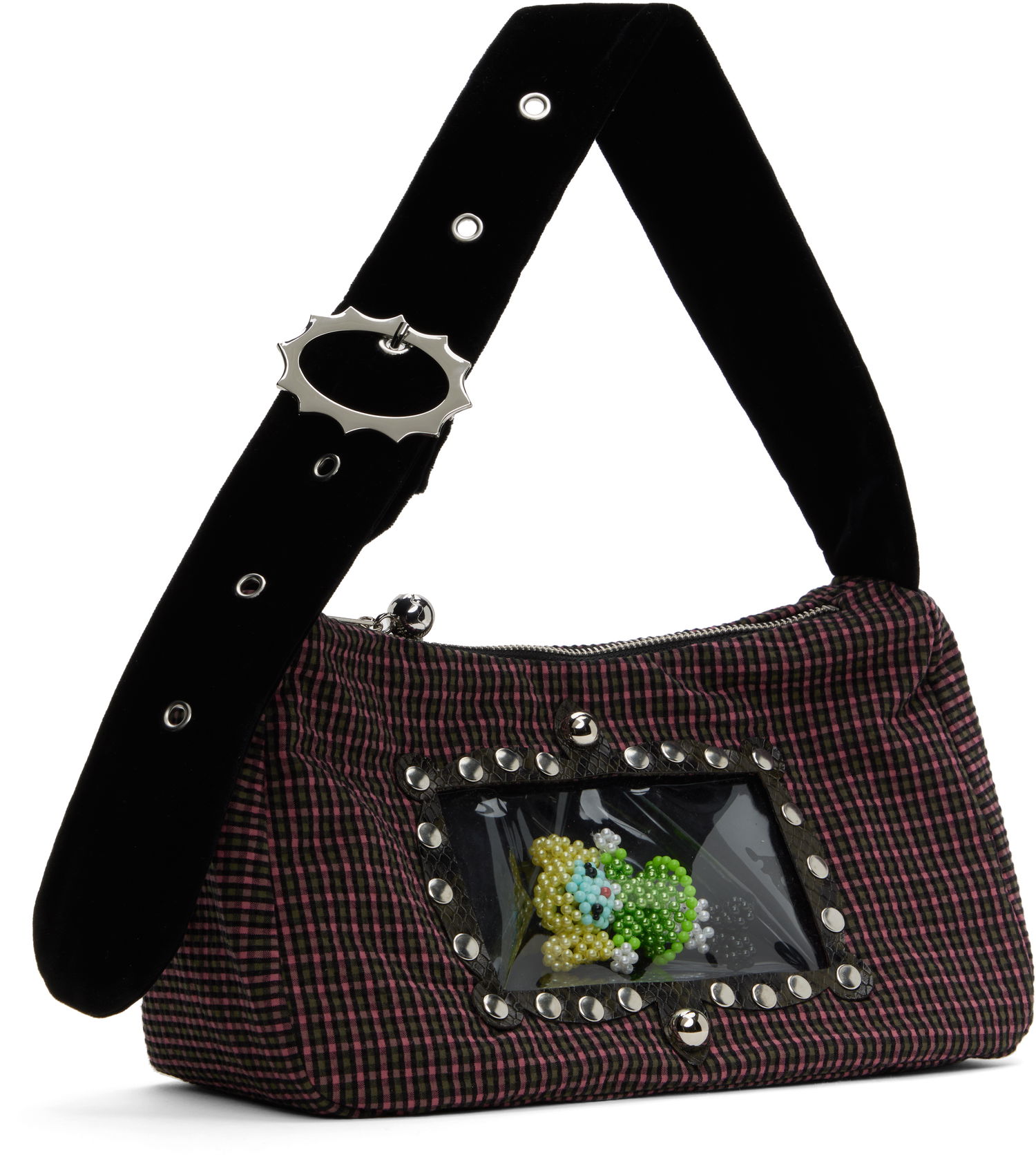 Чанта през рамо Chopova Lowena Chopova Lowena Mommy Mini Bag with Beaded Charm Многоцветен | 6444, 1