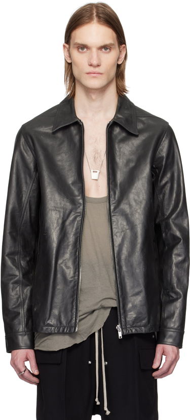 Яке Rick Owens Rick Owens Hollywood Brad Leather Jacket Черно | RU01E5764 LTP, 0