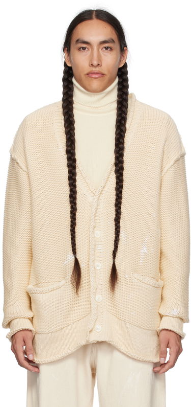 Пуловер R13 R13 Rolled Edge Knit Cardigan Бежово | R13MY151-Y055B, 0